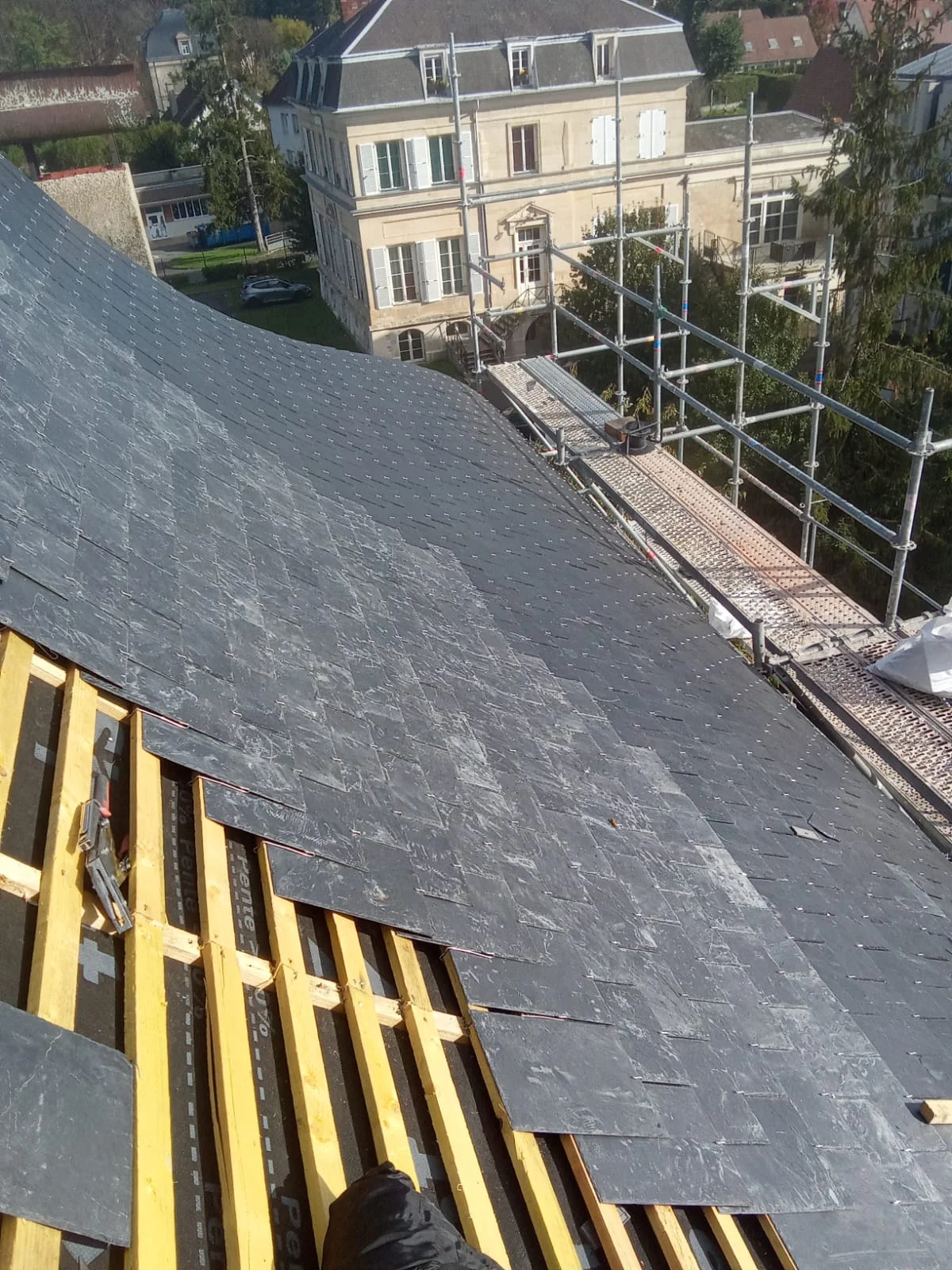 Rénovation toiture ardoise Vincennes 94